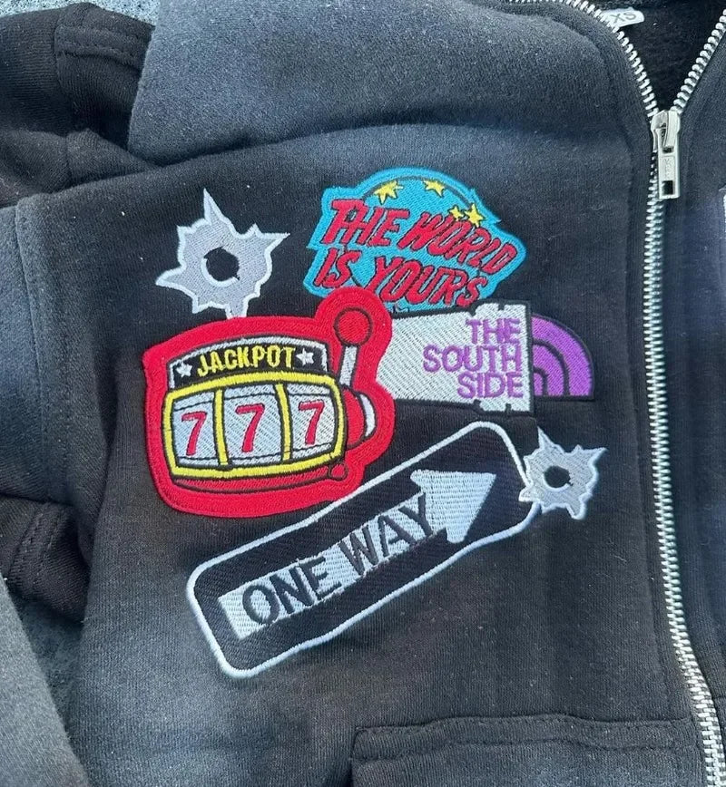 oversized hoodie Y2K