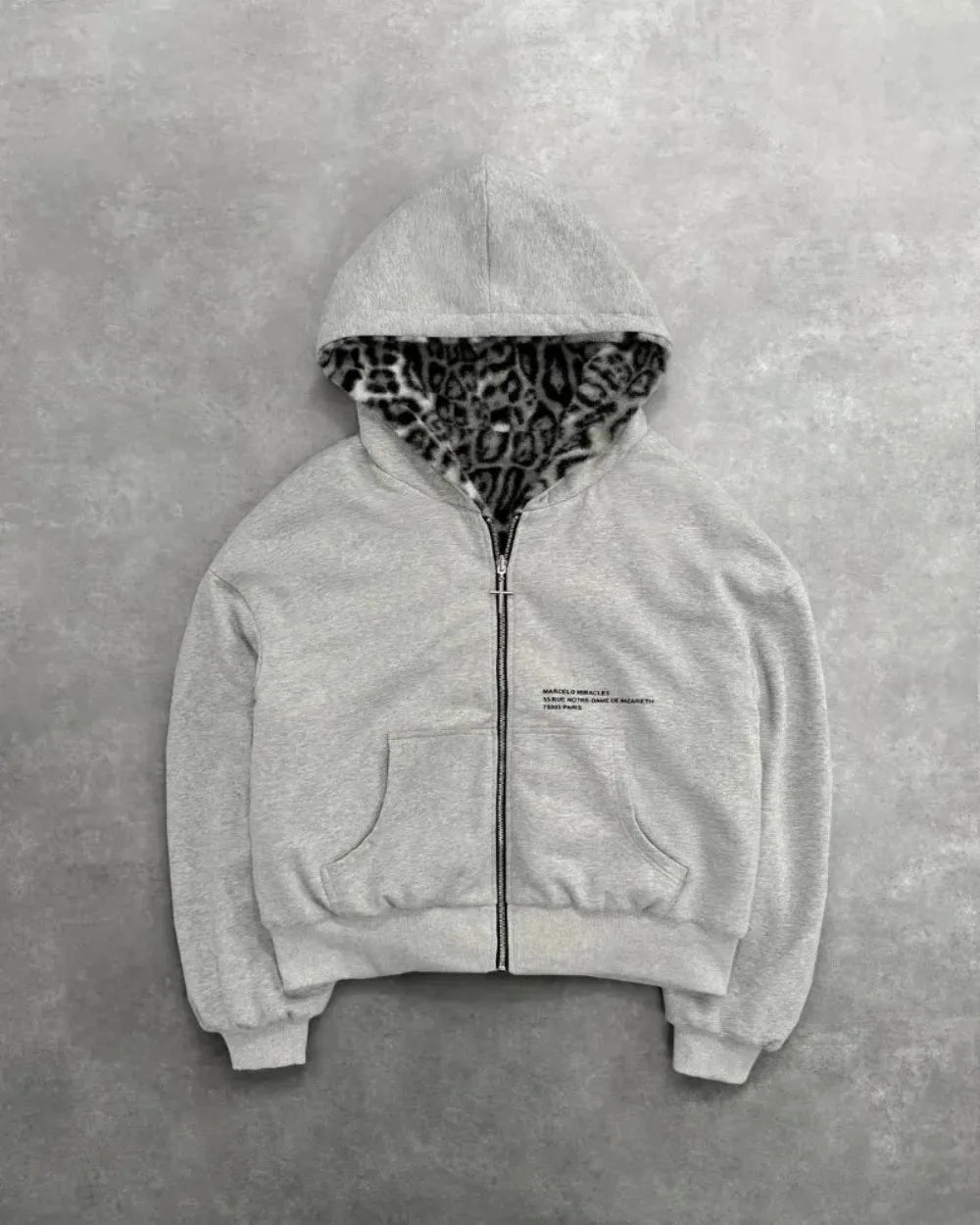 Two Sided Loose Zipper Hoodie
