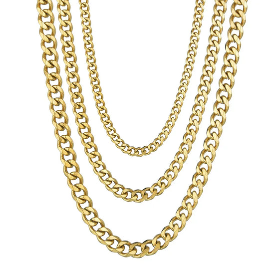 3.5-7MM Wide Cuban Link Chain