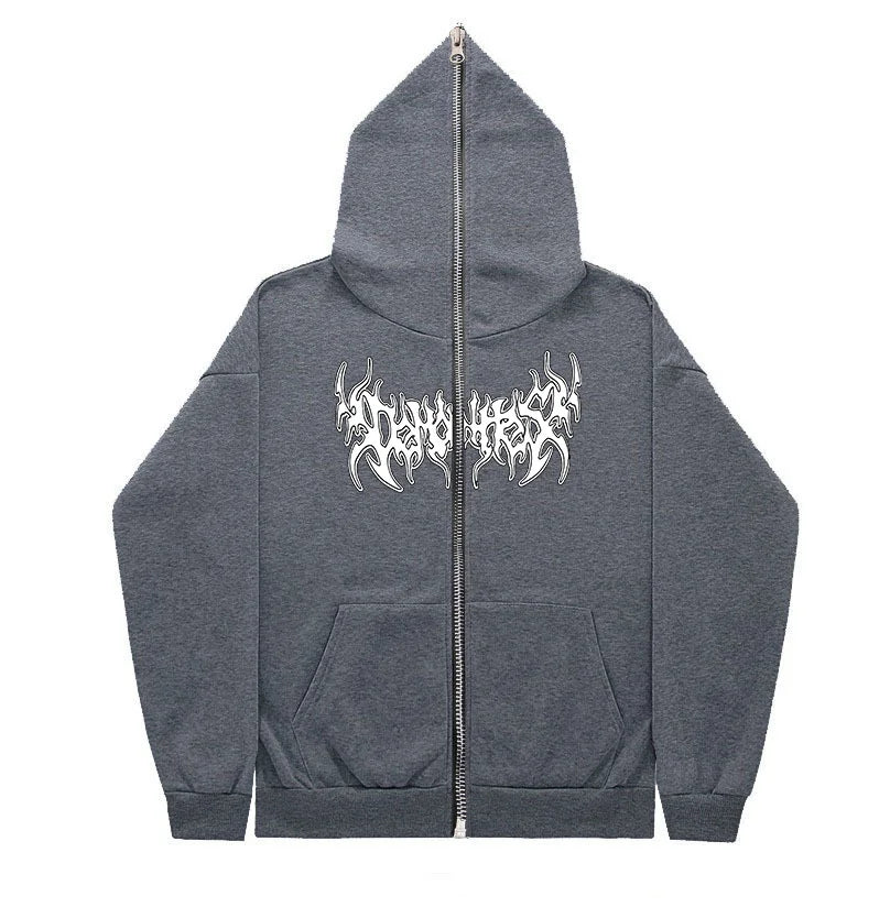 Zip Up Streetwear Y2K Hoodie