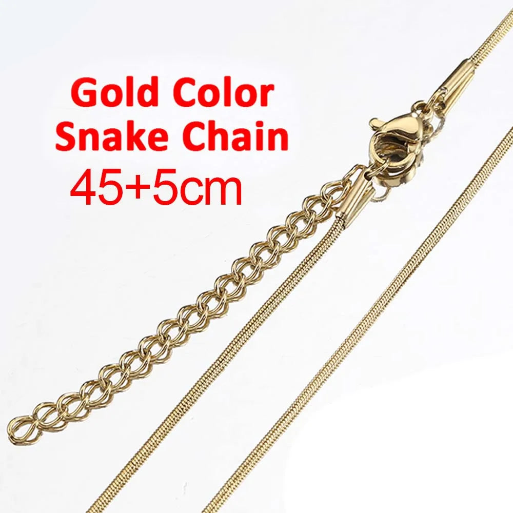 No Fade 5pcs Stainless Steel Twist Chain Necklace Box
