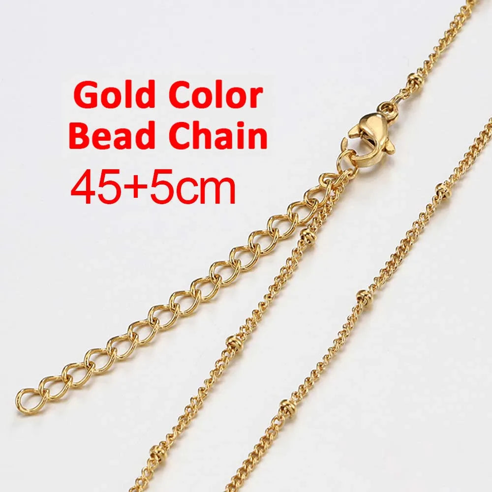 No Fade 5pcs Stainless Steel Twist Chain Necklace Box