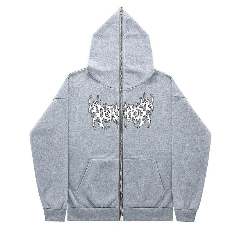 Zip Up Streetwear Y2K Hoodie