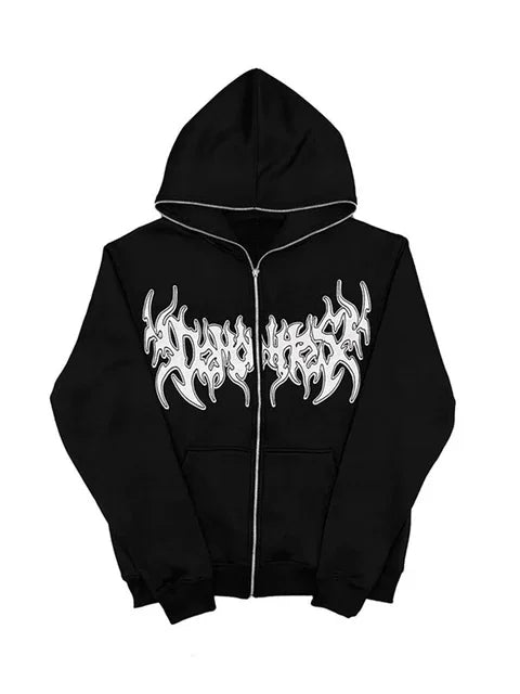 Zip Up Streetwear Y2K Hoodie