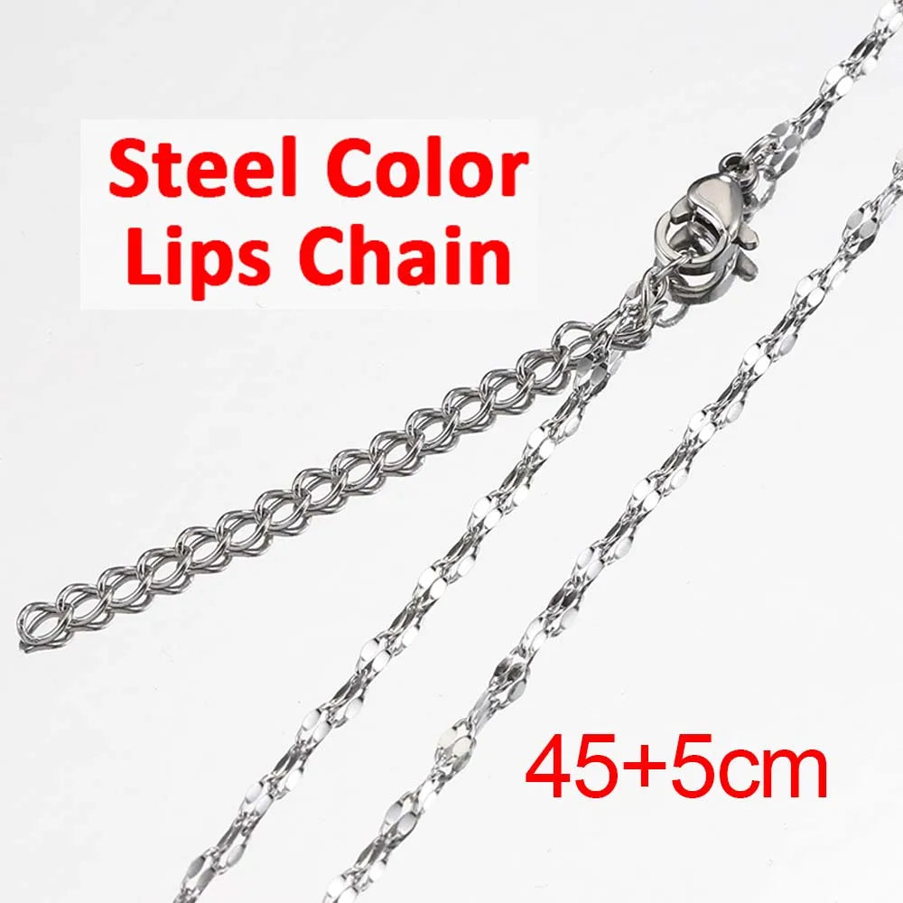 No Fade 5pcs Stainless Steel Twist Chain Necklace Box