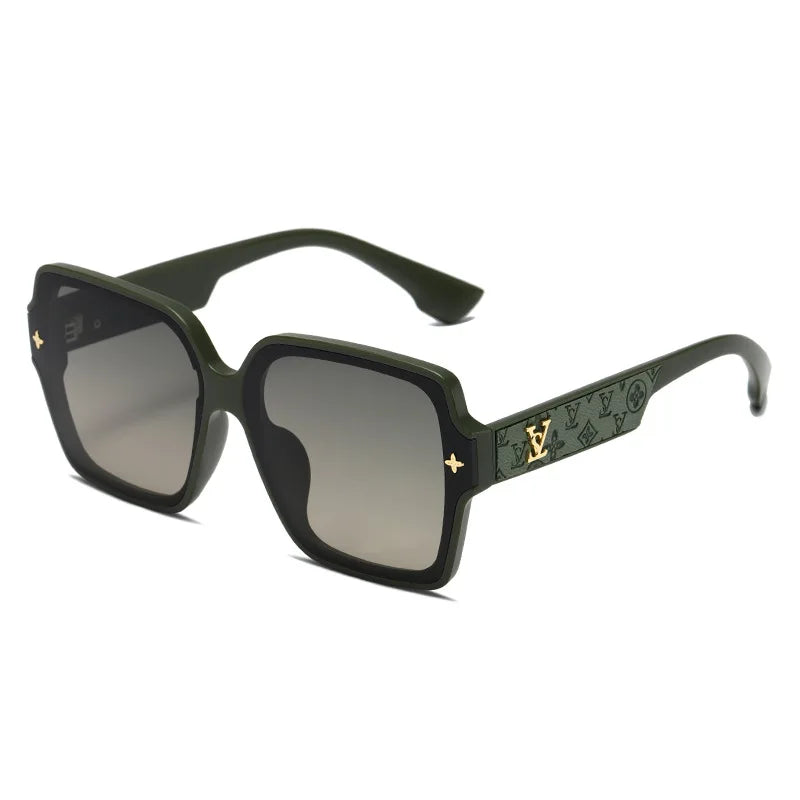 brand Square Frame Sunglasses