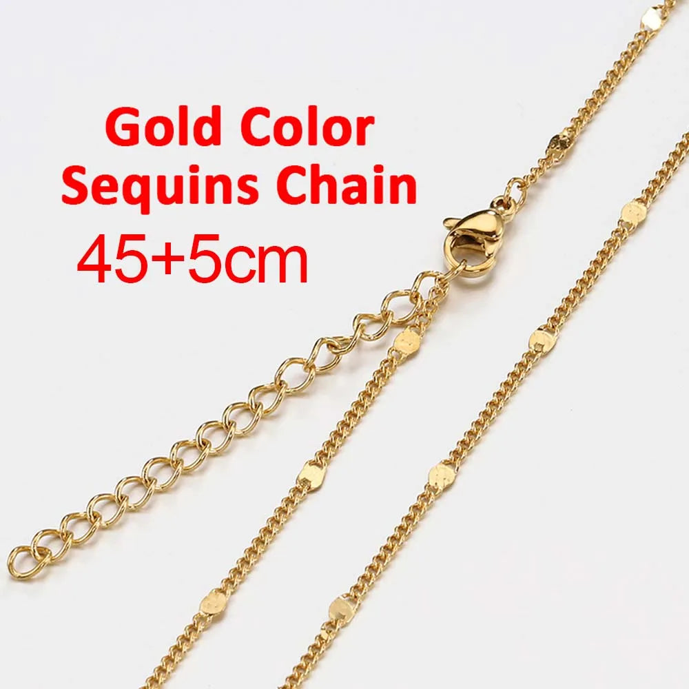 No Fade 5pcs Stainless Steel Twist Chain Necklace Box