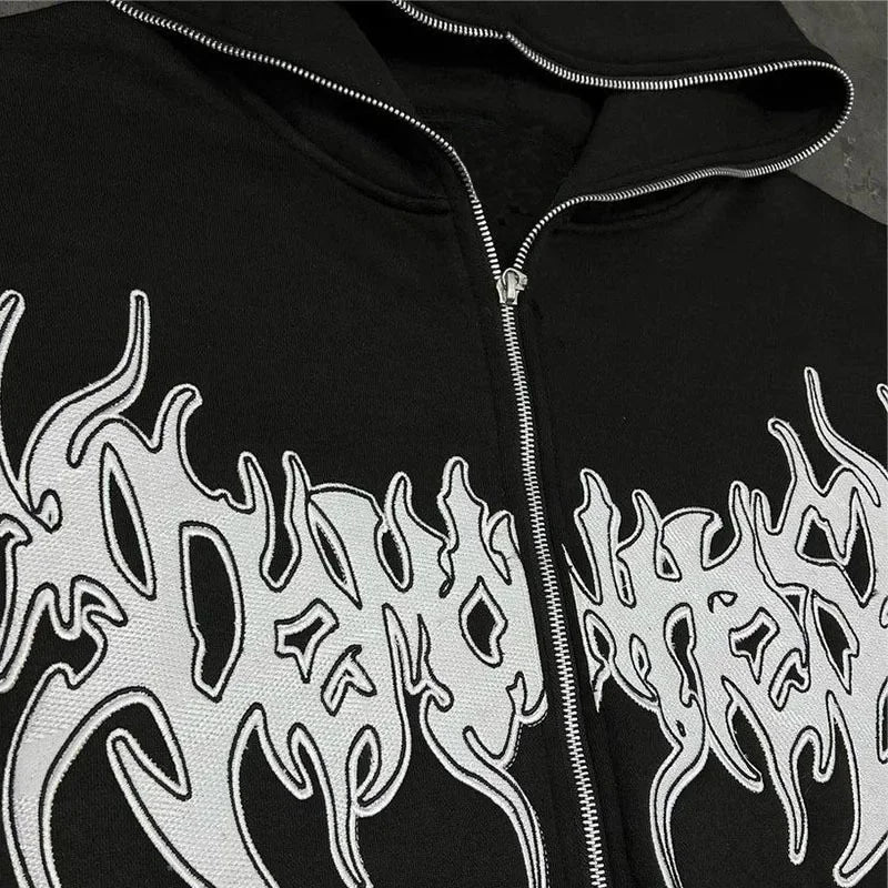Zip Up Streetwear Y2K Hoodie