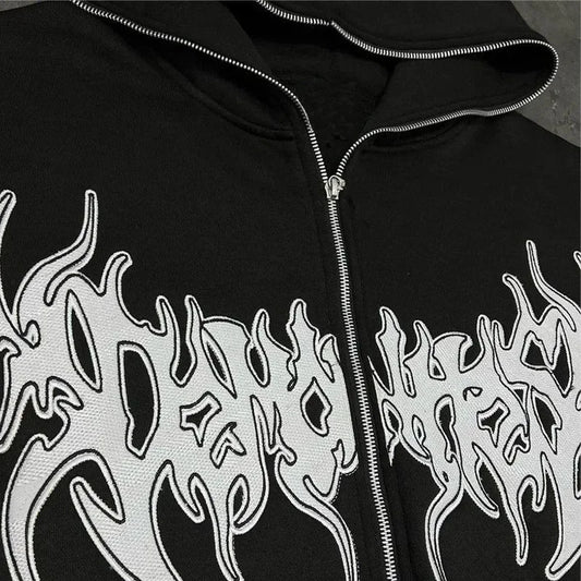 Zip Up Streetwear Y2K Hoodie