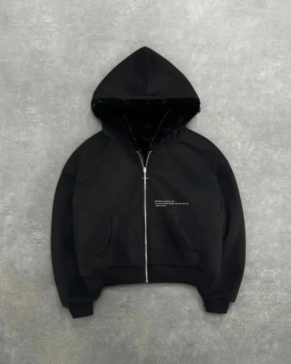 Two Sided Loose Zipper Hoodie
