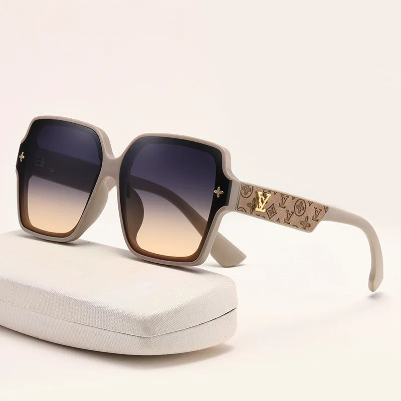 brand Square Frame Sunglasses