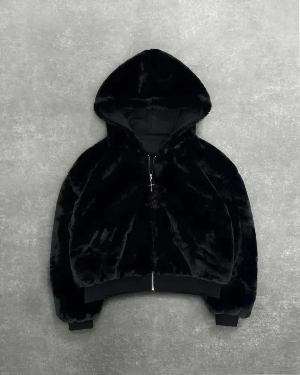Two Sided Loose Zipper Hoodie