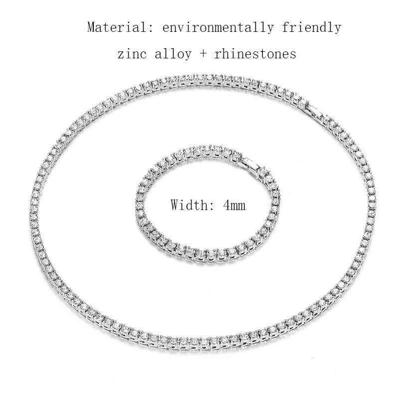 Iced Out 4mm Tennis Chain 18/20inch