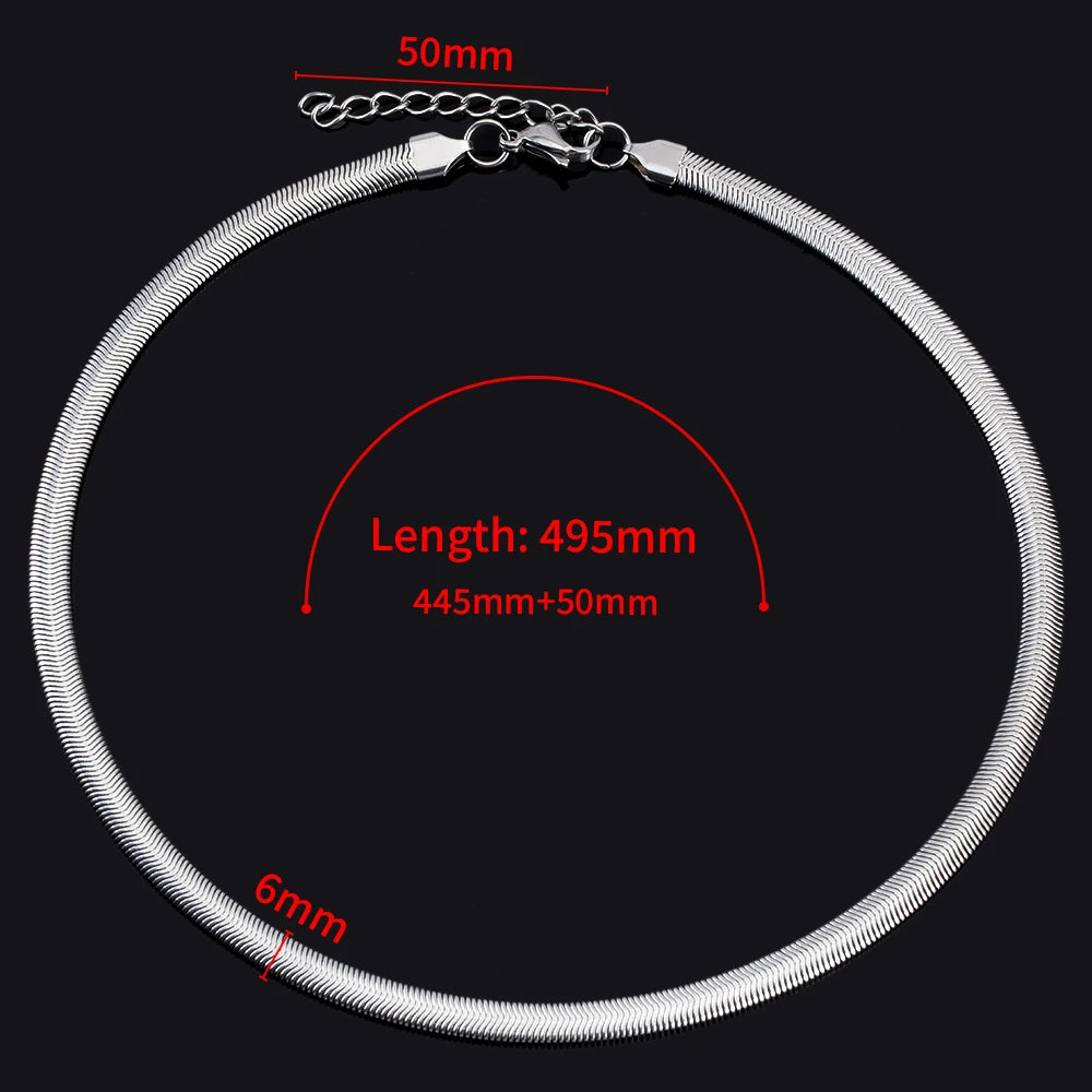 No Fade 5pcs Stainless Steel Twist Chain Necklace Box