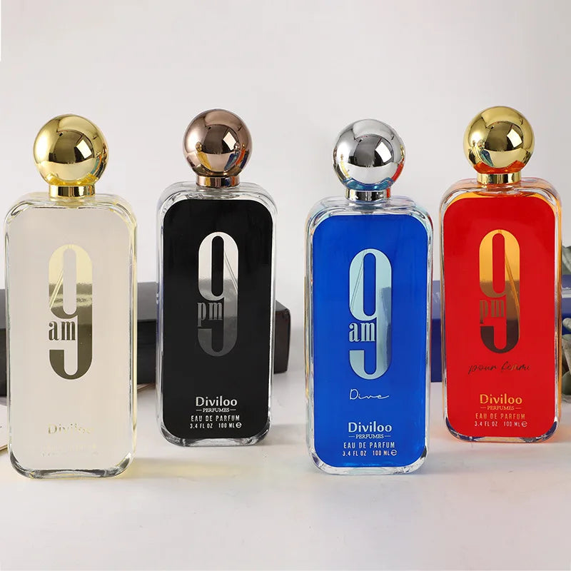 1:1 100ml/ 3.4oz 9PM 9AM Original Men Perfume Light, Long Lasting Fragrance Eau De Parfum