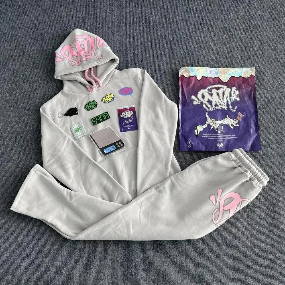 Brand Tracksuit Central Cee Cotton Hoodie