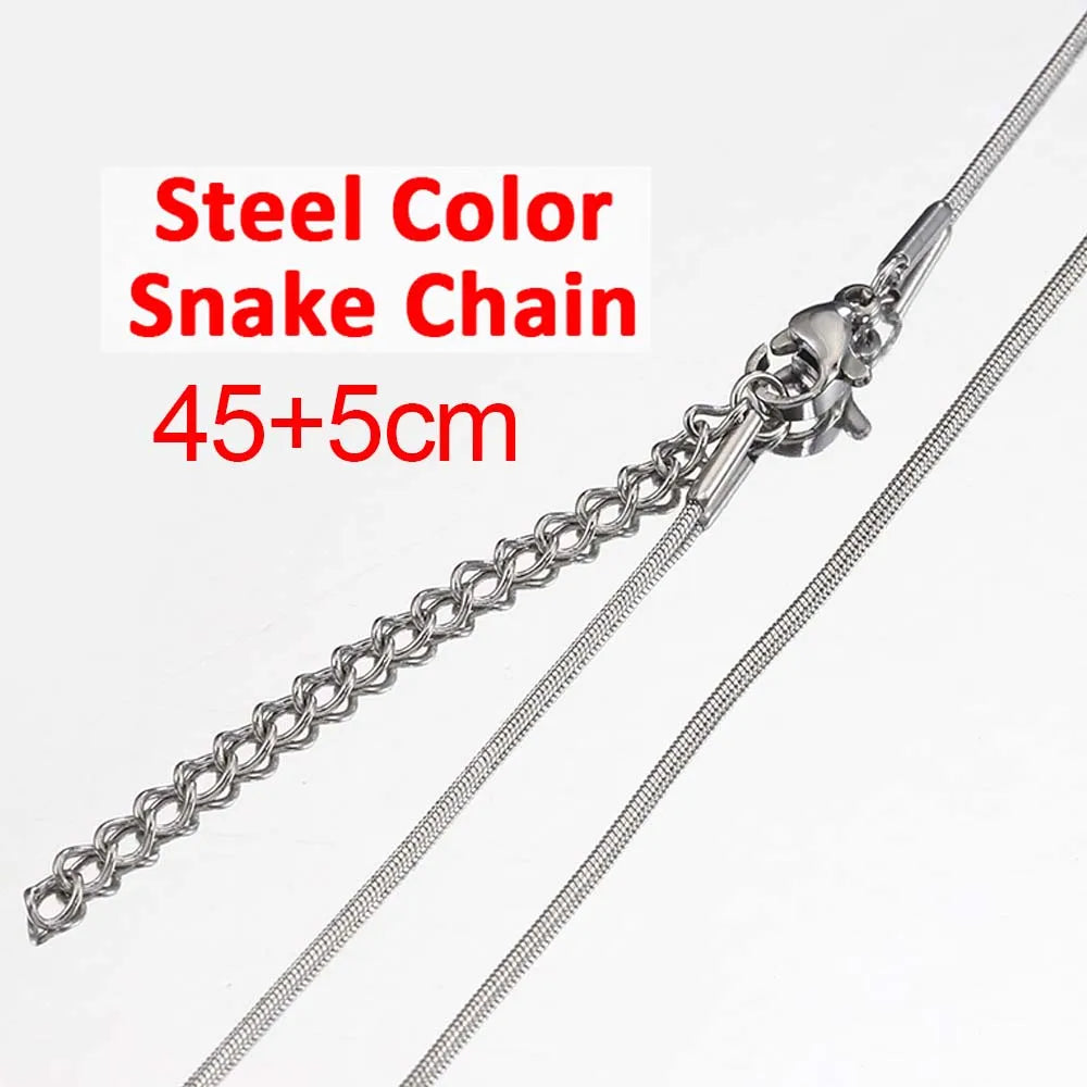 No Fade 5pcs Stainless Steel Twist Chain Necklace Box