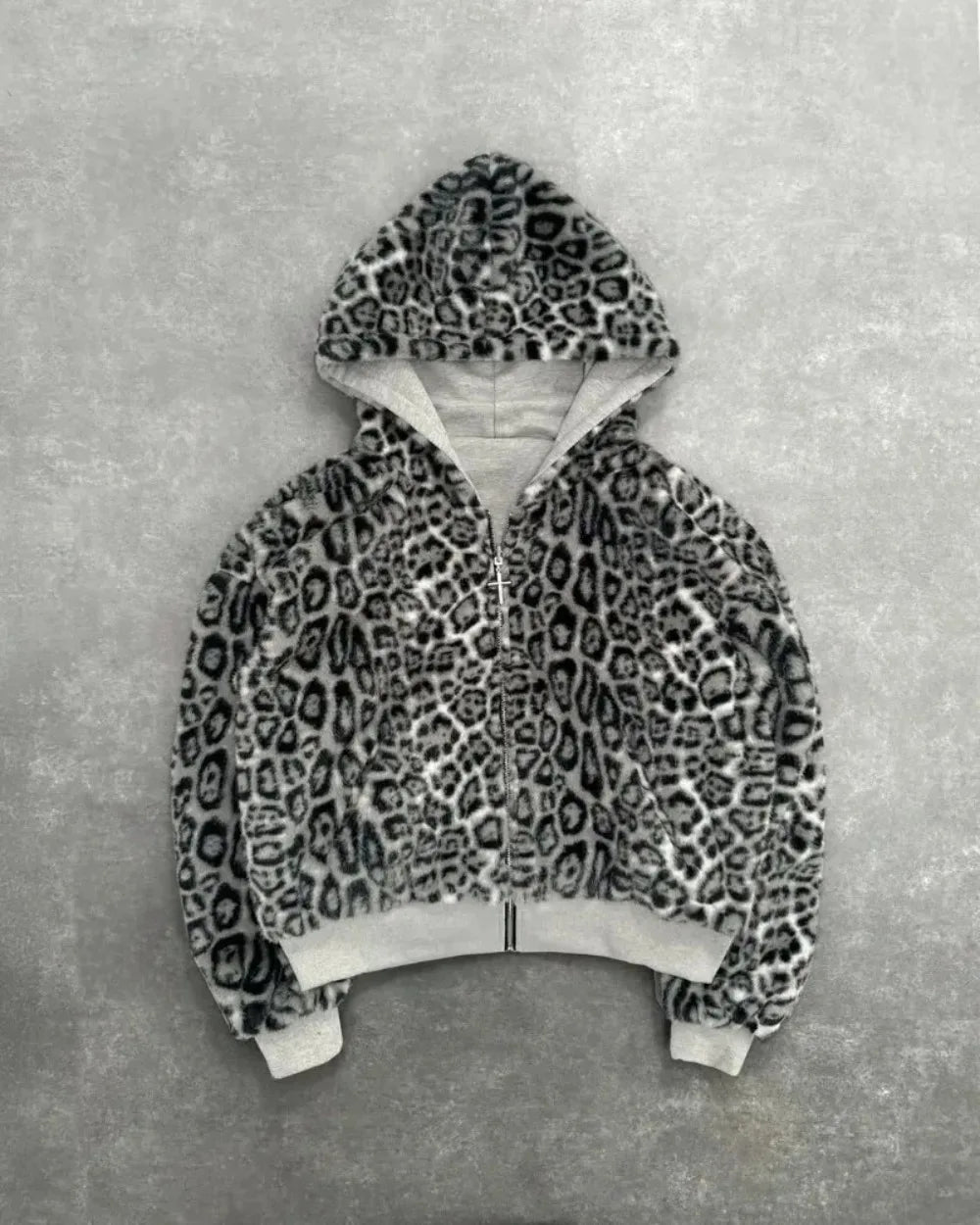 Two Sided Loose Zipper Hoodie