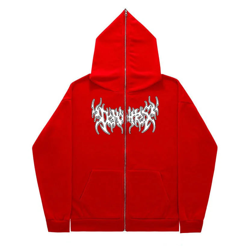 Zip Up Streetwear Y2K Hoodie