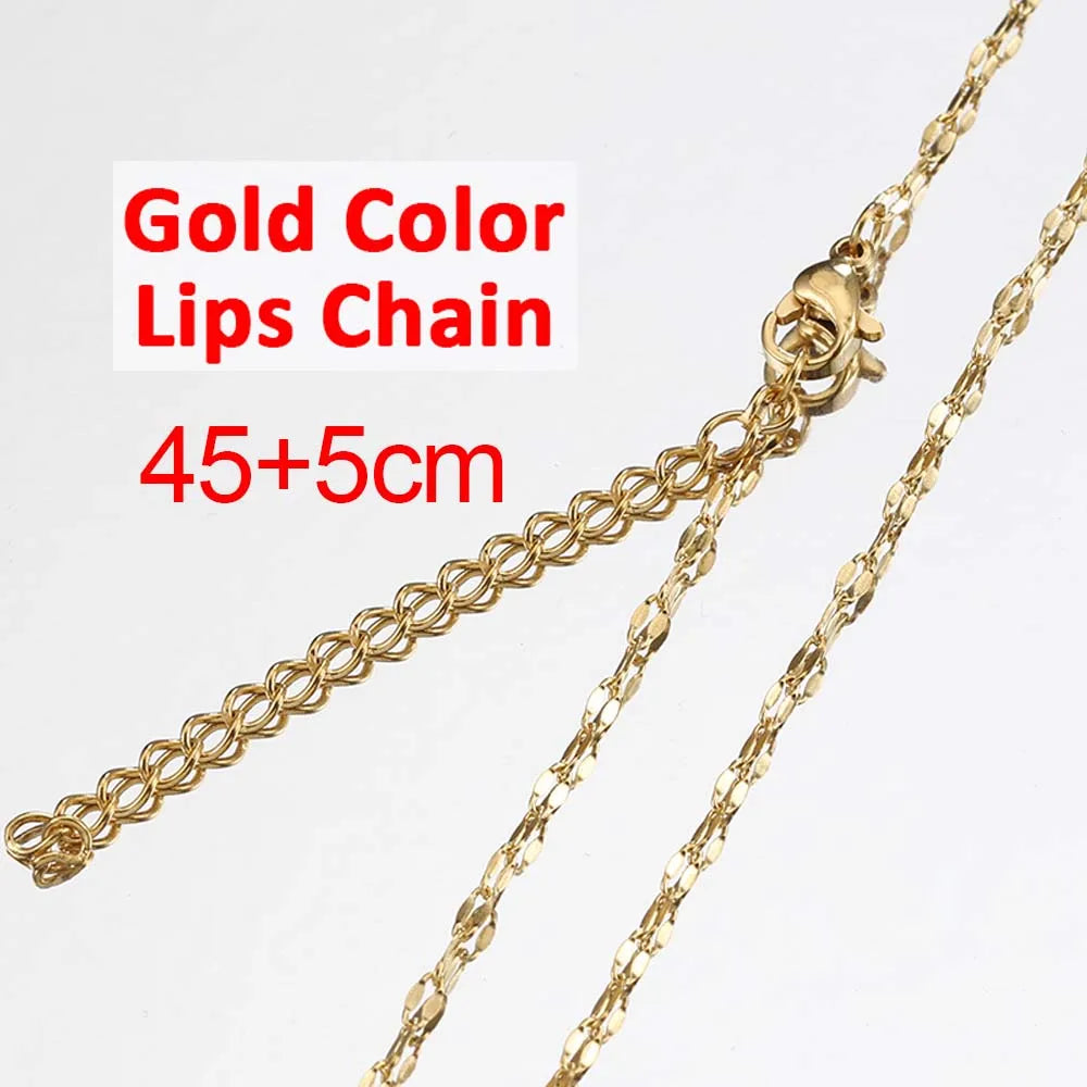 No Fade 5pcs Stainless Steel Twist Chain Necklace Box