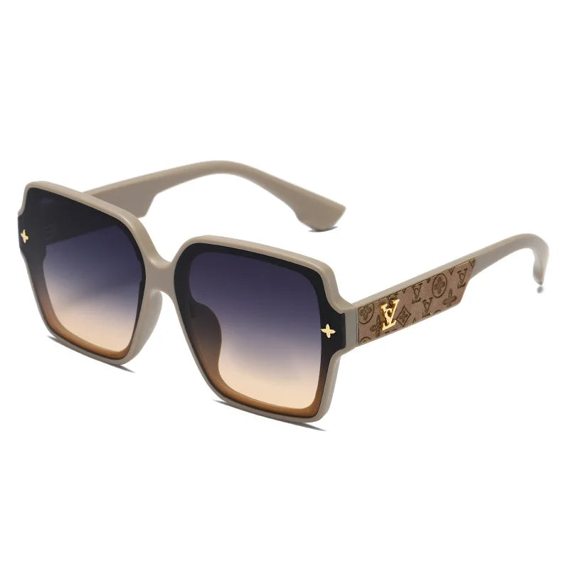 brand Square Frame Sunglasses
