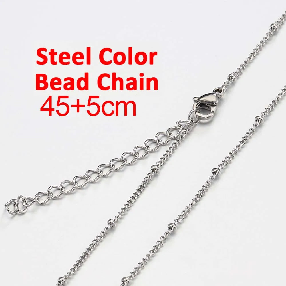 No Fade 5pcs Stainless Steel Twist Chain Necklace Box
