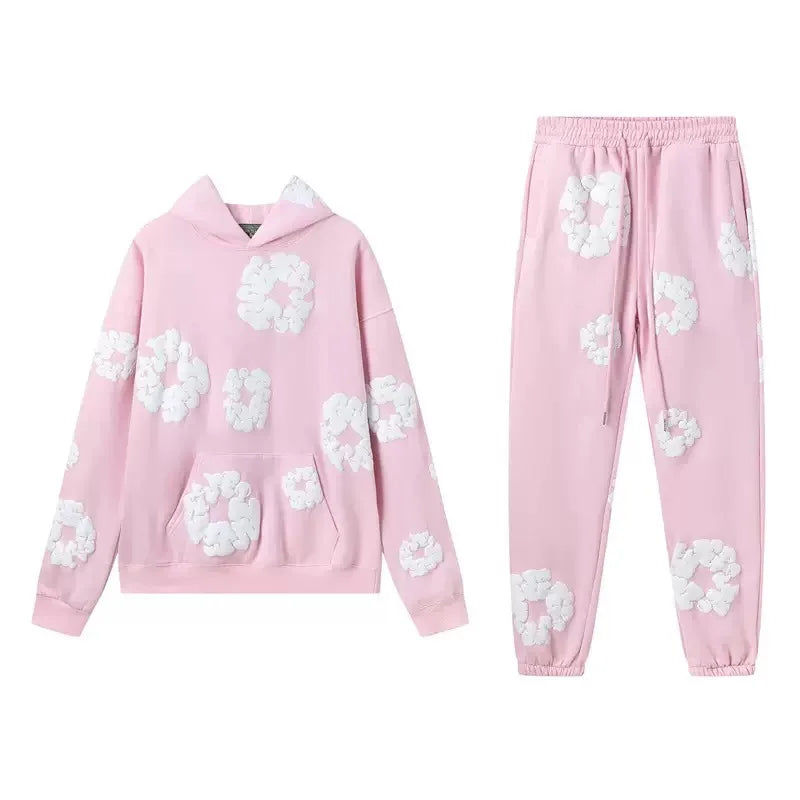 1:1 DENIM TEARS cotton+foam printed hoodie