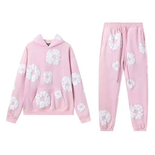 1:1 DENIM TEARS cotton+foam printed hoodie