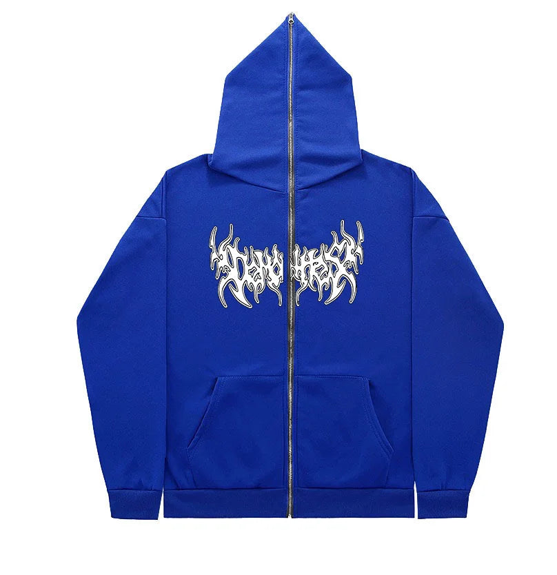 Zip Up Streetwear Y2K Hoodie